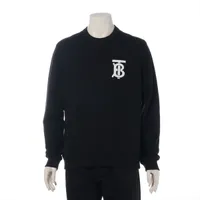 バーバリー コットン スウェット ティッシ期 S ブラック