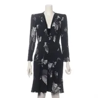 グッチ シルク×コットン ワンピース 07年 42 ブラック