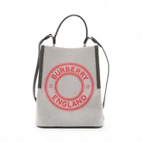 バーバリー ペギー キャンバス 2WAYハンドバッグ ブラック