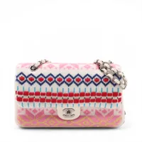 シャネル ココマーク ニット マルチカラー シルバー金具