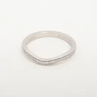 カルティエ バレリーナカーブ ハーフエタニティ ダイヤ Pt950 50