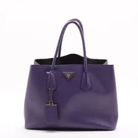 プラダ サフィアーノ レザー トートバッグ パープル