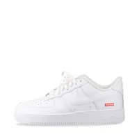 ナイキ×シュプリーム AIR FORCE 1 LOW レザー スニーカー 28cm ホワイト