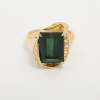 ノンブランド トルマリン ダイヤ K18