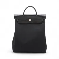 エルメス エールバッグアドPM トワルオフィシエ ブラック シルバー金具