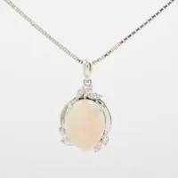 ノンブランド オパール ダイヤ Pt900×Pt850