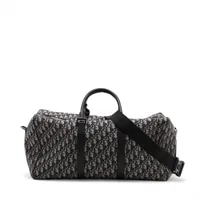 ディオール オブリーク キャンバス 2WAYボストンバッグ ネイビー