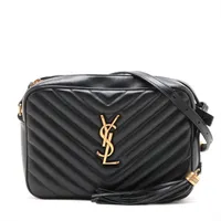 サンローランパリ ルーカメラ レザー ショルダーバッグ ブラック