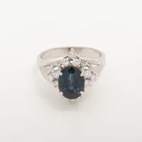 ノンブランド サファイア ダイヤ Pt900