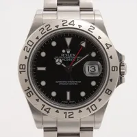 ロレックス エクスプローラーⅡ 16570 SS AT ブラック文字盤