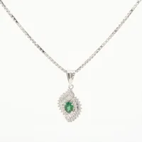 ノンブランド ガーネット ダイヤ Pt900×Pt850