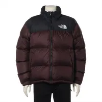 ノースフェイス ナイロン ダウンジャケット L ブラウン×ブラック