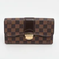 ヴィトン ダミエ ポルトフォイユシスティナ N61747 ロングウォレット ブラウン