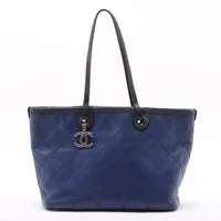 シャネル パリビアリッツGM コーティングキャンバス トートバッグ