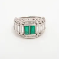 ノンブランド エメラルド ダイヤ Pt900