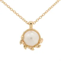 ティファニー オリーブリーフ パール 750(YG)