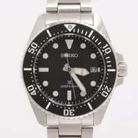 セイコー プロスペックス ダイバースキューバ SS ソーラー ブラック文字盤