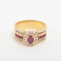 ノンブランド ルビー ダイヤ K18