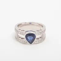 ノンブランド サファイア ダイヤ Pt900