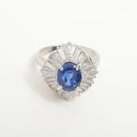 ノンブランド サファイア ダイヤ Pt900