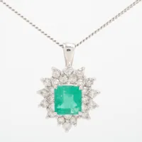 ノンブランド エメラルド ダイヤ Pt900×Pt850