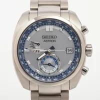 セイコー アストロン 8B63-0AZ0 TI ソーラー シルバー文字盤