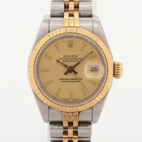 ロレックス レディ デイトジャスト 69173 SS×YG AT シャンパン文字盤