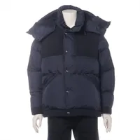 モンクレール JOFFE ポリエステル×ナイロン ダウンジャケット 21年 1 ブラック×ネイビー