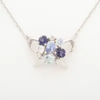 4℃ 色石 ダイヤ K18WG