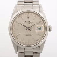 ロレックス オイスターパーペチュアルデイト 15200 SS AT シルバー文字盤