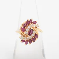 ノンブランド ルビー ダイヤ 750