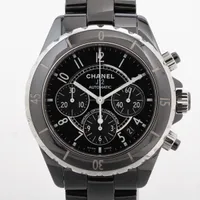 シャネル J12 クロノグラフ H0940 CE×SS AT ブラック文字盤