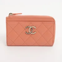 シャネル マトラッセ ラムスキン オレンジ ゴールド金具