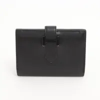 エルメス ベアン ボックスカーフ ブラック シルバー金具