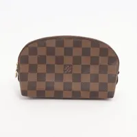 ヴィトン ダミエ ポシェットコスメティックPM N47516 ポーチ ブラウン