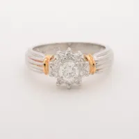 ノンブランド ダイヤ K18×Pt900