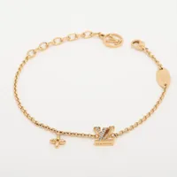 ルイ・ヴィトン ブレスレット LVアイコニック M00587 GP×ラインストーン ブレスレット VA5204 ゴールド