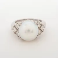 ノンブランド パール ダイヤ Pt900 約11.0mm