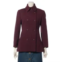 ドルチェ&ガッバーナ ウール×ナイロン ショートコート 38 ワイン