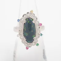 ノンブランド オパール 色石 ダイヤ Pt900