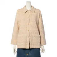 シャネル ココボタン コットン×ウール ジャケット 99A 38 ベージュ
