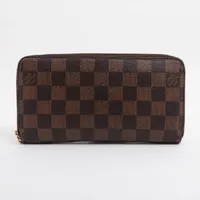 ルイ・ヴィトン ダミエ ジッピーウォレット N41661 ラウンドジップウォレット ブラウン