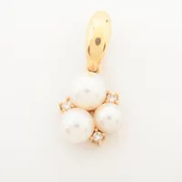 タサキ パール ダイヤ K18(YG) 約4.5～5.5mm