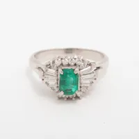 ノンブランド エメラルド ダイヤ Pt900