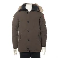 カナダグース JASPER ポリエステル×コットン ダウンジャケット S カーキ