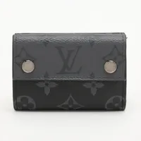 ルイ・ヴィトン モノグラムエクリプス ディスカバリーコンパクトウォレット M45417 コンパクトウォレット ブラック×グレー