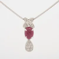 ノンブランド ルビー ダイヤ K18WG