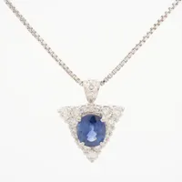 ノンブランド サファイア ダイヤ Pt900×Pt850