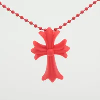 クロムハーツ スモールCHクロス ラバー ネックレス