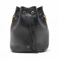 フェンディ モントレゾール レザー ショルダーバッグ ブラック